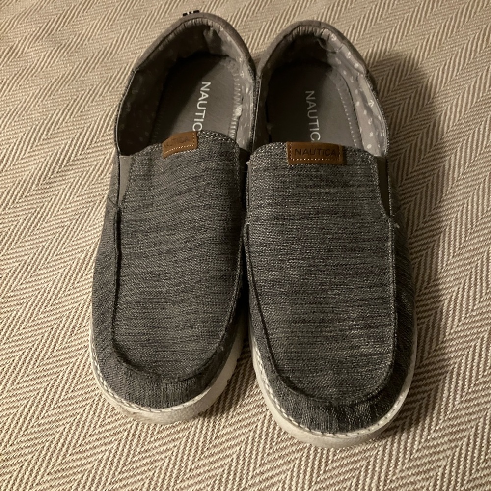 Nautica slip on Shoes with Textured White Soles